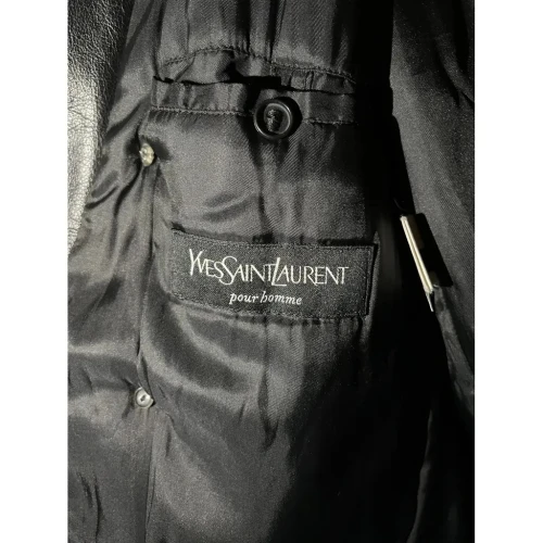 Veste cuir Yves Saint Laurent 