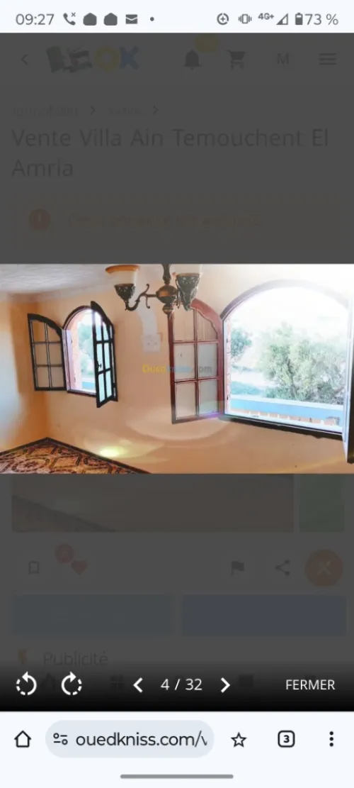 Vente Villa Aïn Témouchent El amria