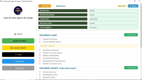  LOGICIEL COMPLET POUR AGENCES DE VOYAGE - RÉVOLUTION 2025  v1.0