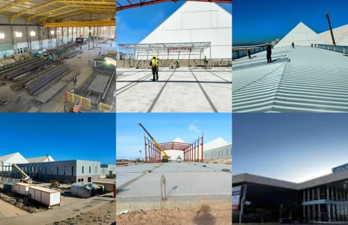 Fabrication et montage de charpente métallique et bâtiment en TCE