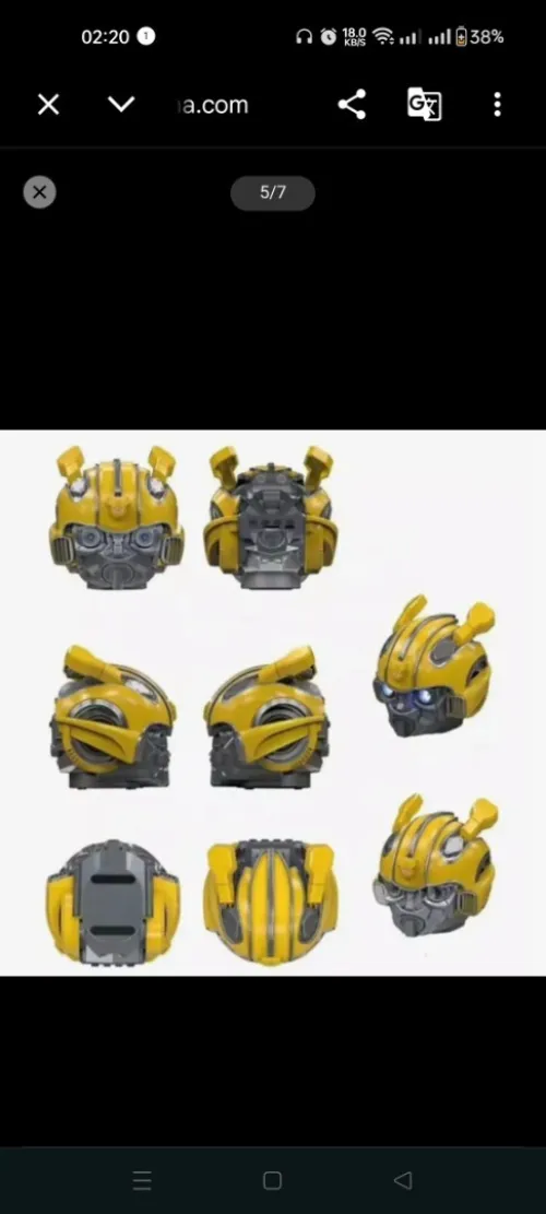 Haut parleur bluetooth sans fil transformer Robot bumblebee marvel baffle