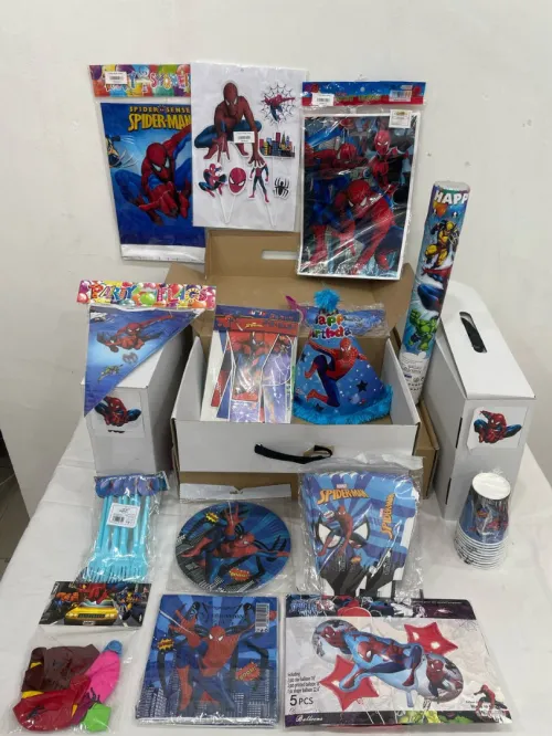 Coffret anniversaire theme spiderman alger ديكورات اعياد الميلاد للأطفال سبايدرمان
