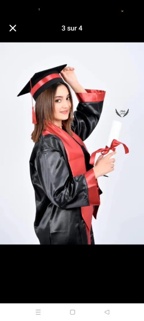 Tenue de soutenance adulte لباس التخرج BEM BAC LICENCE DIPLOME
