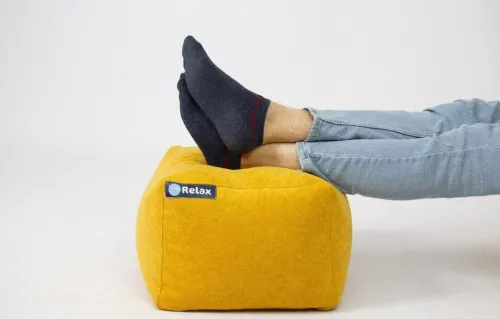 Repos pieds carré/rond pouf beanbags
