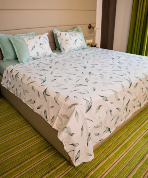 Parures de lit bloomé modernes Tissu 100% coton et durable