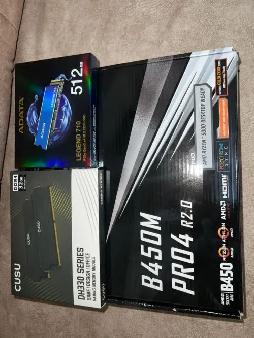 Combo ryzen 5 5600g asrock b450m pro4 ram 32G 3200 nvme 512gb