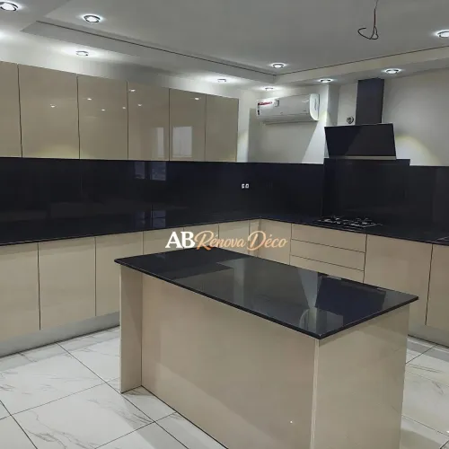 Cuisine en Egger Mdf High gloss