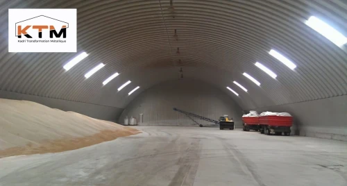Hangar autoprtant,  toiture autoportante