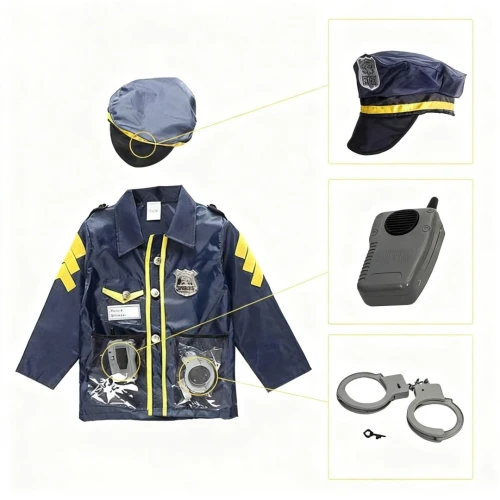Costume de Déguisement d'officier de police pour enfants