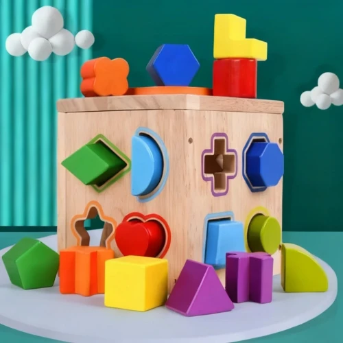 Blocs de construction géométriques assortis pour enfants
