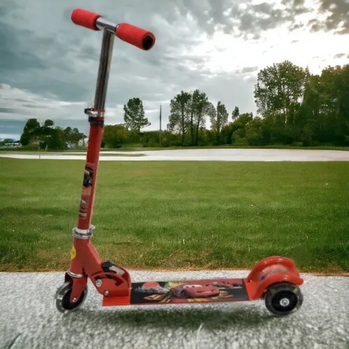 Trottinette pliable en aluminium avec roues lumineuses pour enfant