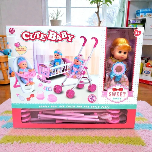 Poupée avec Accessoires Coffret complet de jeu pour Filles