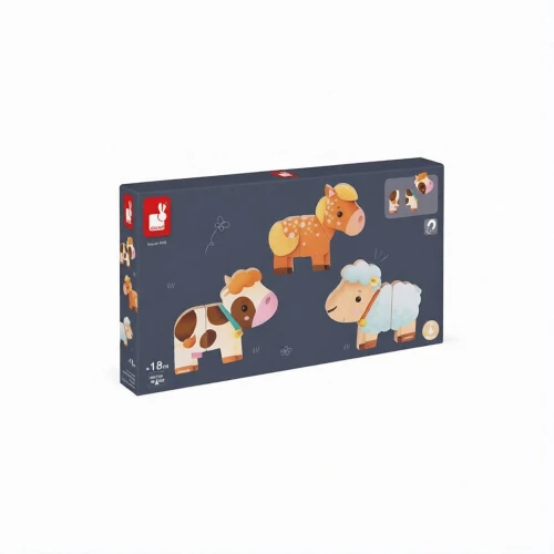 Funny Magnet  Ferme (bois)