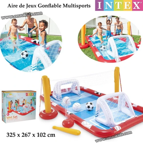 Piscine Aire de Jeux Gonflable Multisports 325 x 267 x 102 cm Intex