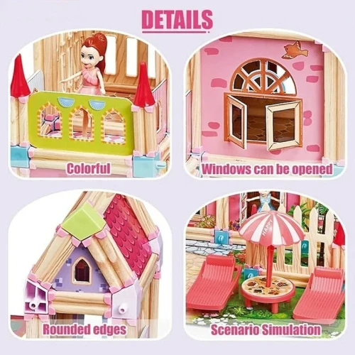 Maison de poupée en bois-Masters