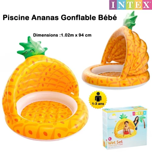 Piscine Ananas Gonflable Bébé | INTEX