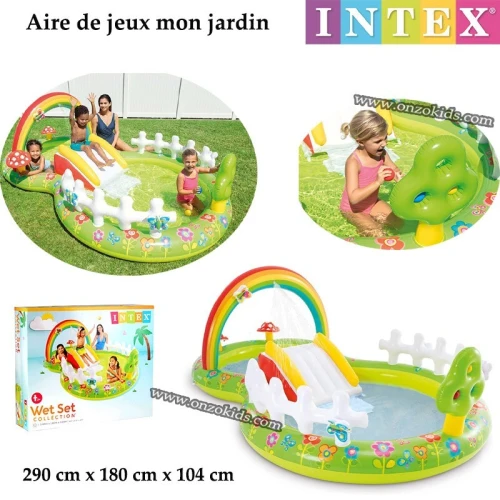 Aire de jeux mon jardin 290 cm x 180 cm x 104 cm  Intex