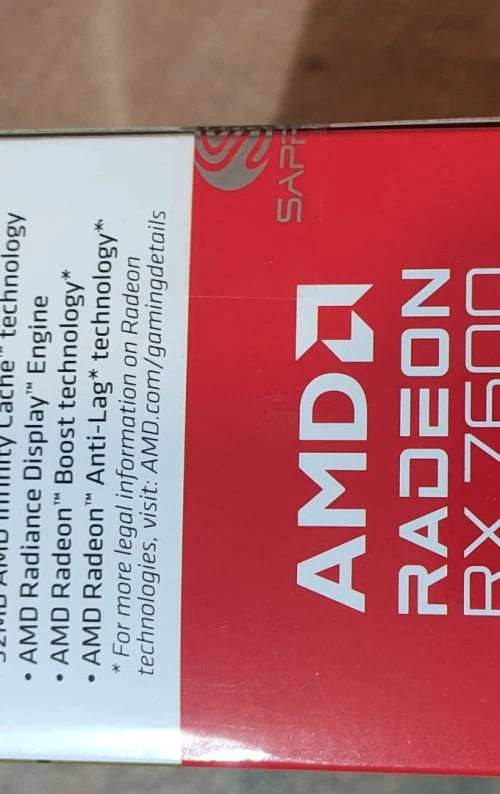 Sapphire Pulse AMD Radeon RX 7600 Gaming 8GB GDDR6