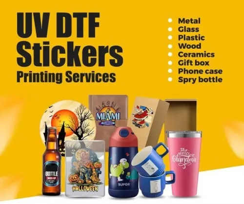 service de I'mpression DTF UV Stickers