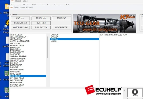 KT200II ECU TCU Programmeur Version complète pour voiture camion moto tracteur bateau