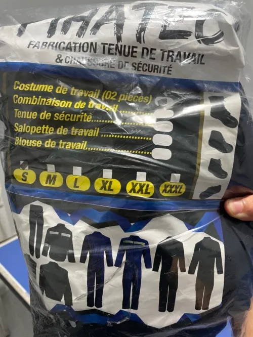 Tenue de travaille taille s