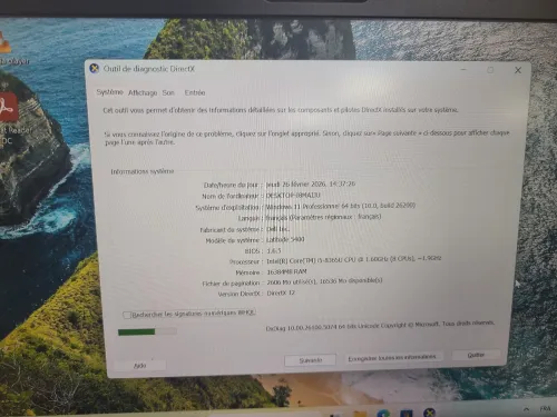Dell Latitude 5400 14 pouces Full HD i5 8eme 16 GB Ram DDR4 512 GB SSD Nvme