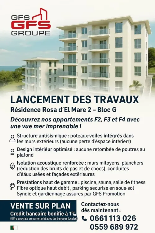 Vente Appartement Tizi Ouzou Tigzirt