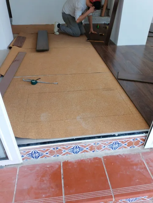 Pose de parquet