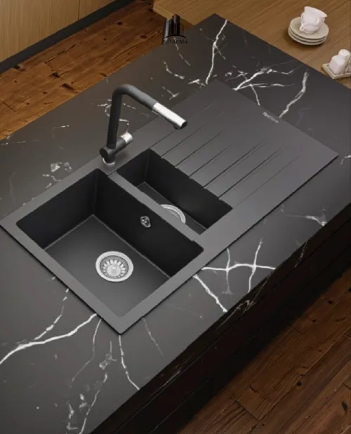 Éviers de cuisine en granite / quartz