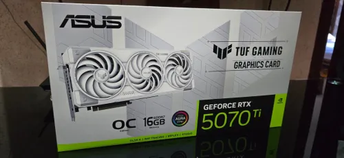 ASUS TUF Gaming GeForce RTXTM 5070 Ti White Edition