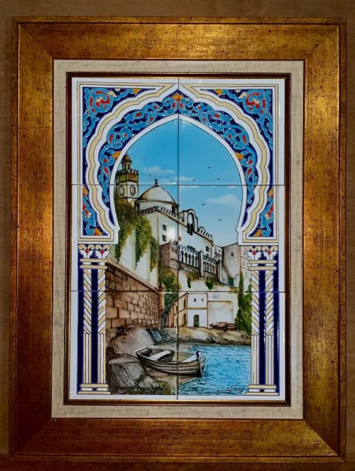 Cadre en céramique (relief x paysage)