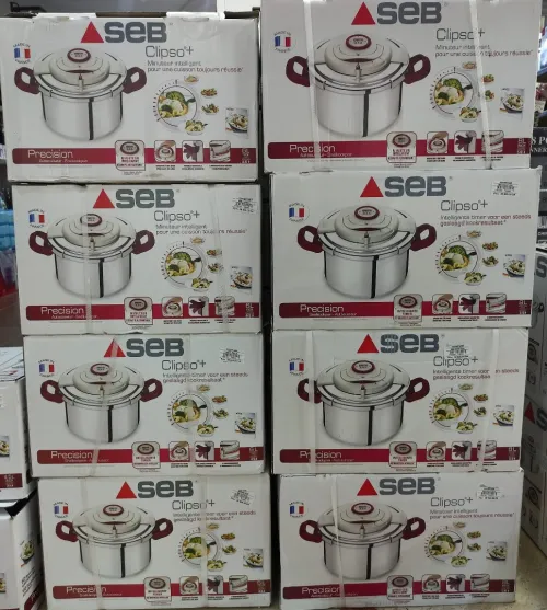 Seb Cocotte Minute - Clipso + Précision - 4.5/6/8/10 LITRES  - Silver/Rouge