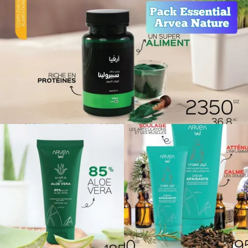PACK COSMÉTIQUES ARVEA NATURE LIVRAISON 48 WILAYA 