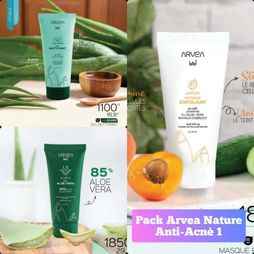 PACK COSMÉTIQUES ARVEA NATURE LIVRAISON 48 WILAYA 