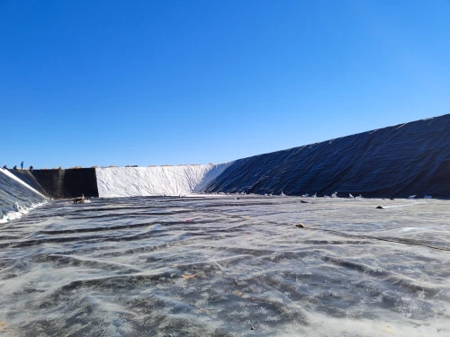 Bassin d'irrigation et d'aquaculture en geomembrane