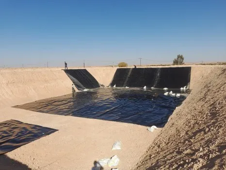 Travaux de Geomembrane