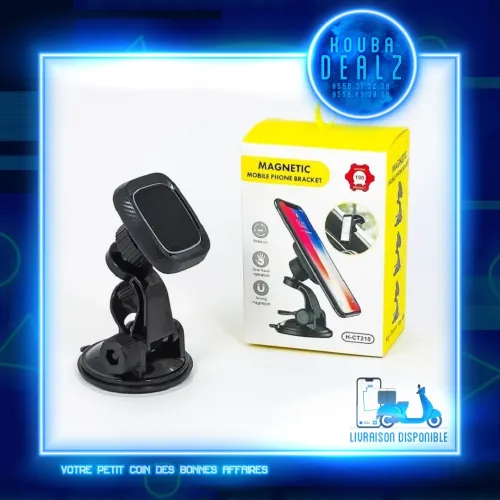 SUPPORT TÉLÉPHONE AUTO AIMANT (VOITURES) (PRIX CHOC) 