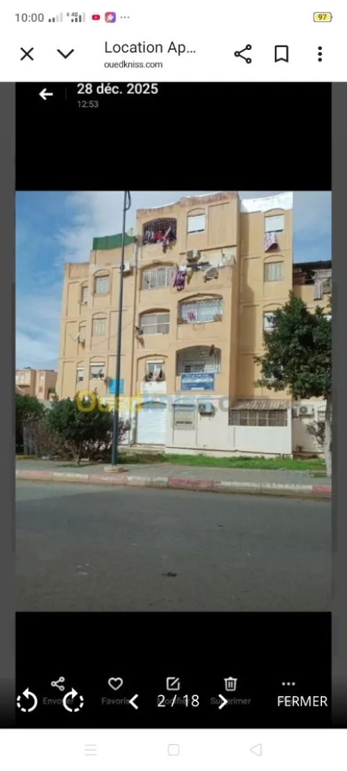 Location bien immobilier Mostaganem Mostaganem