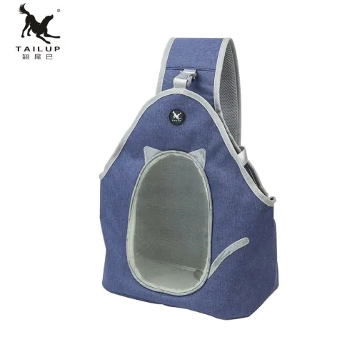 Sac TAILUP pour le transport ventral d'un petit chien de 4 kg ou d'un chat pour randonnée, sport ...