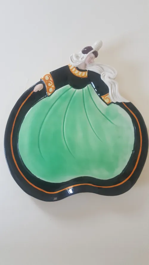 Charmante Assiette vide poche en céramique signé PIERRICK,  Gabriel Fourmaintraux Breiz France