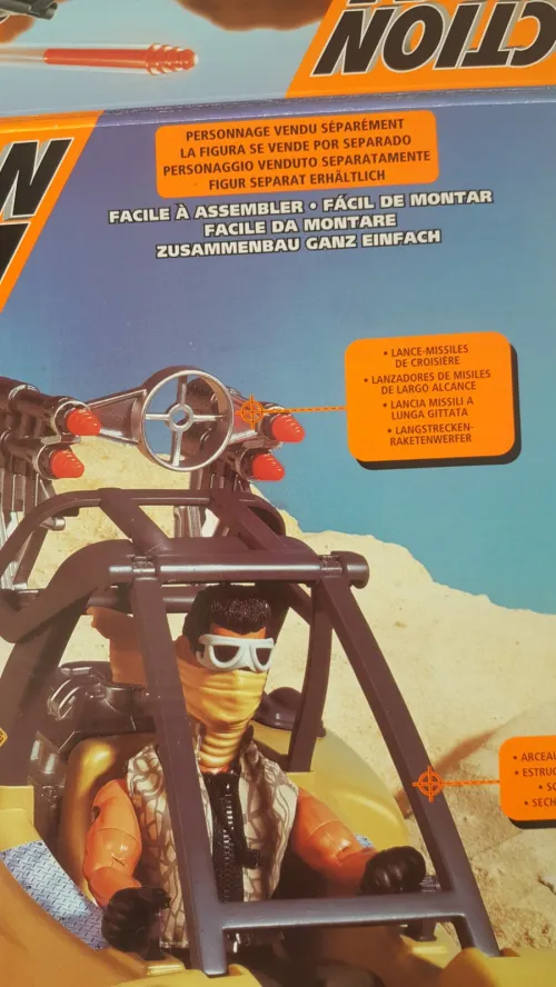 Action Man DESERT BUGGY Desert Mission voiture+ Figurine RARE 2000 ACTION MAN DESERT EUROPEAN HASBRO