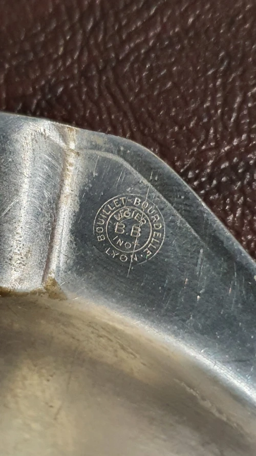 Vintage Sandrier bougeoir Bouillet Boudelle France en Inox 