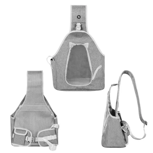 Sac TAILUP pour le transport ventral d'un petit chien de 4 kg ou d'un chat pour randonnée, sport ...