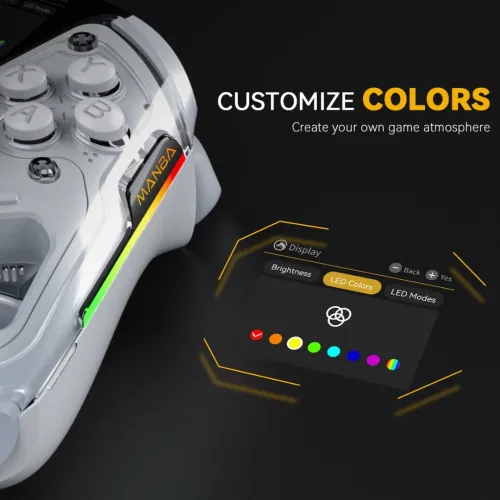 Manette Manba One Ver 2 PC Hall effect avec écran et stand de recharge neuf jamais utilisé 