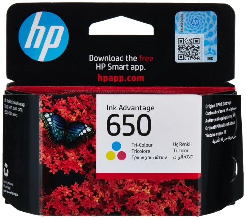 CARTOUCHE HP 650  NOIR ET COULEUR