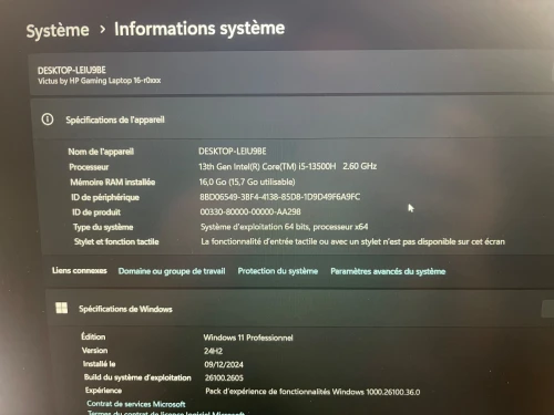 Hp Victus 16-r0024nf 4060