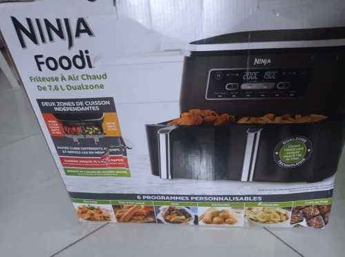 Friteuse air fryer ninja deux bacs