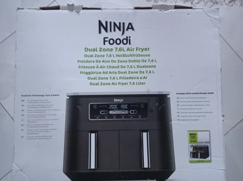 Friteuse air fryer ninja deux bacs