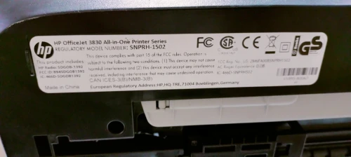 HP Officejet 3830 All in one 