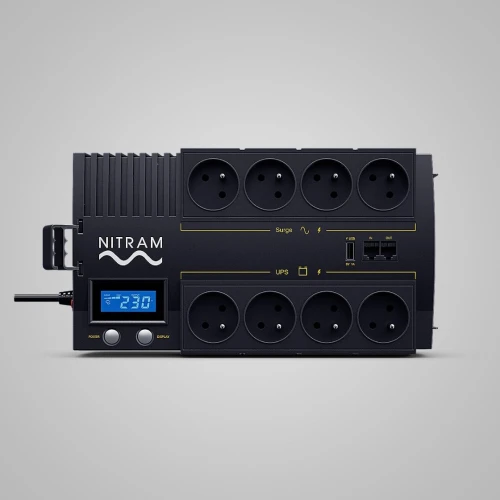 ONDULEUR NITRAM PB1000LCD 1000VA 04+04 FR